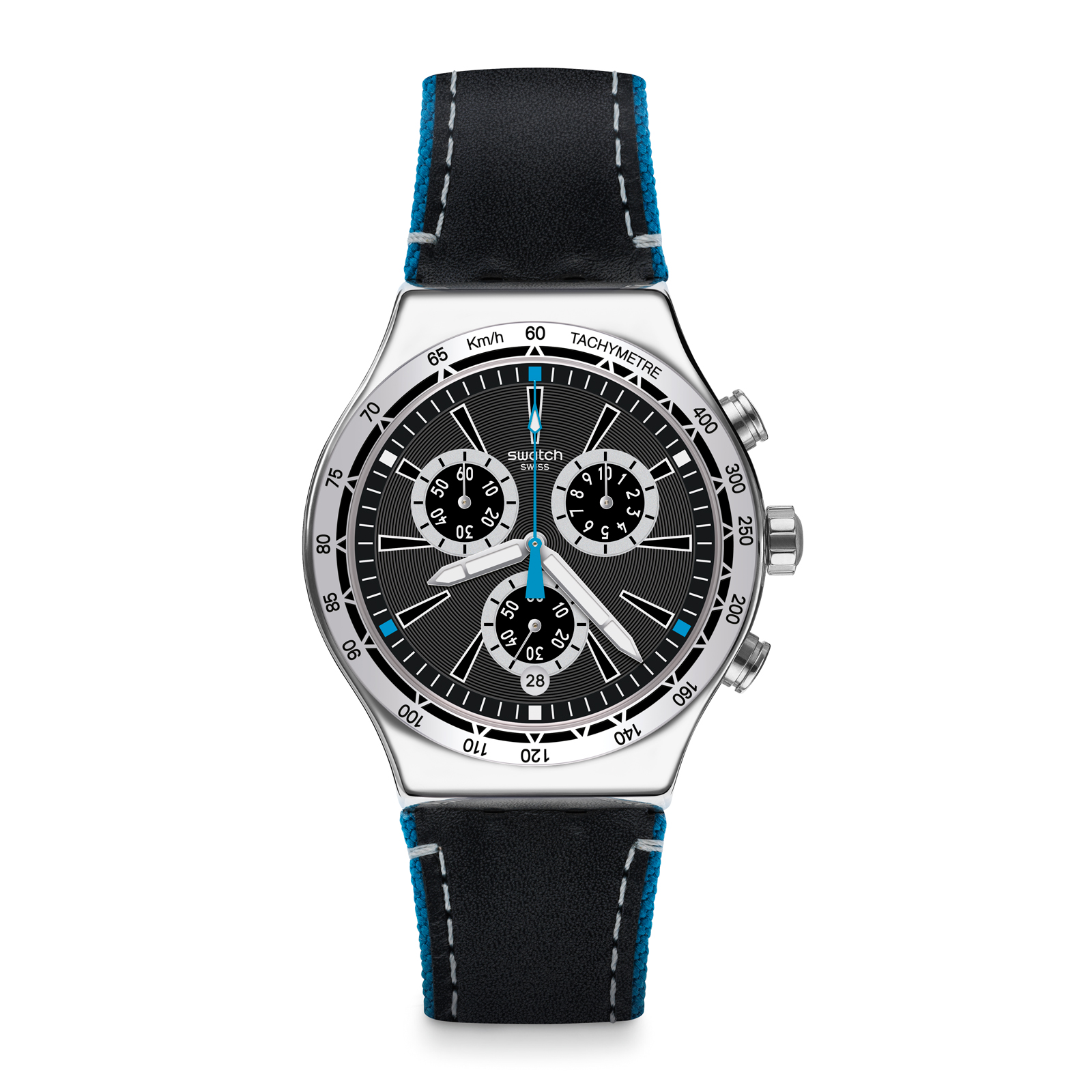 Reloj SWATCH BLUE DETAILS YVS442 Plateado