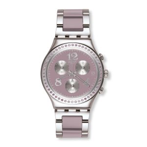 Reloj SWATCH SECRET THOUGHT BEIGE-MAUVE YCS562G Gris