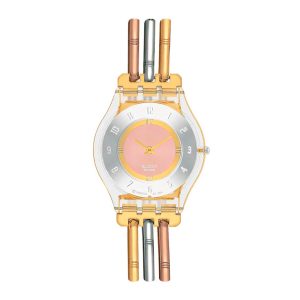 Reloj SWATCH TRI-GOLD AGAIN L SS08K101A Transparente