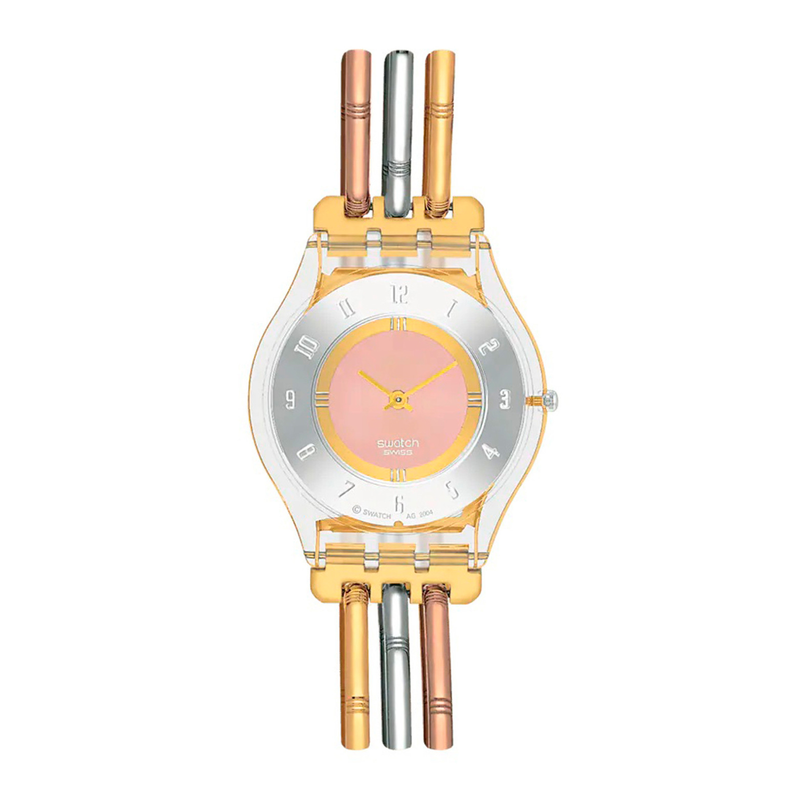 Reloj SWATCH TRI-GOLD AGAIN L SS08K101A Transparente