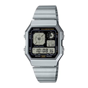 Reloj CASIO A130WE-1A Resina/Acero Plateado