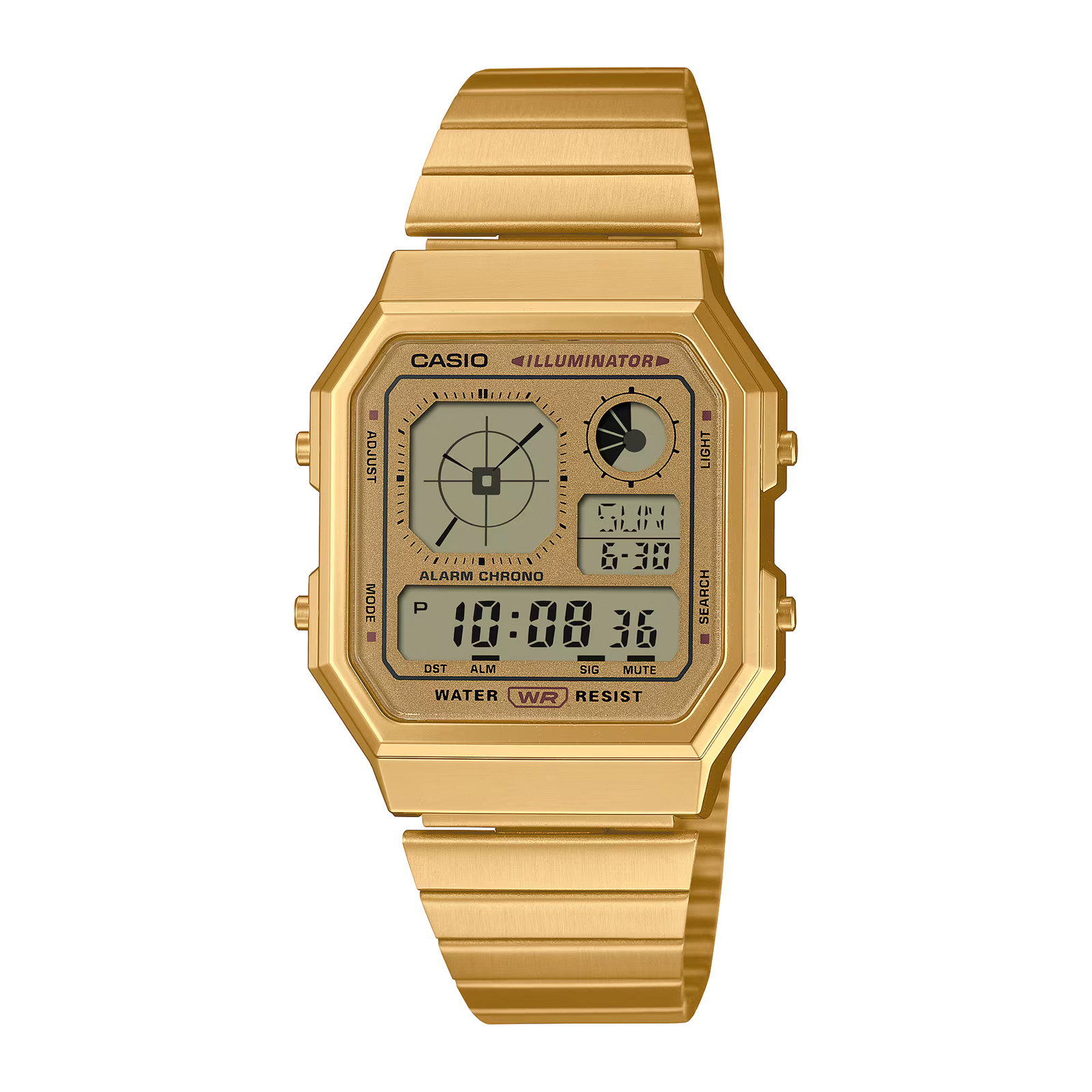 Reloj CASIO A130WEG-9A Resina/Acero Dorado