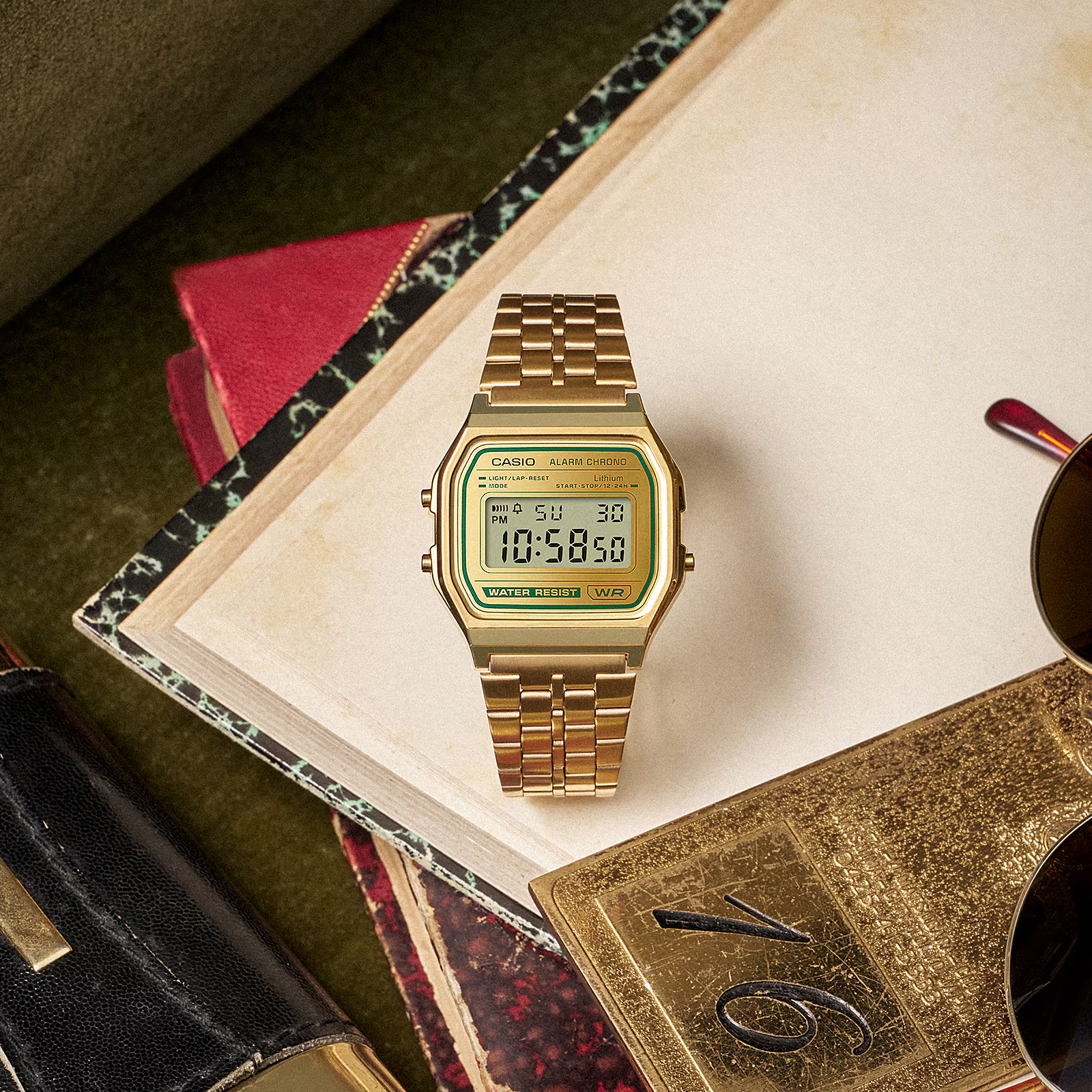 Reloj CASIO A158WEGV-9A Resina Unisex Dorado