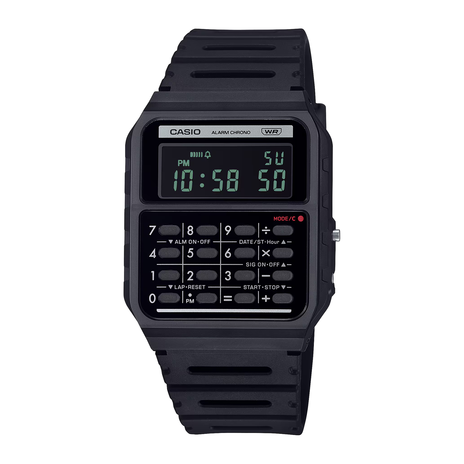 Reloj CASIO CA-53WB-1B Resina Juvenil Negro