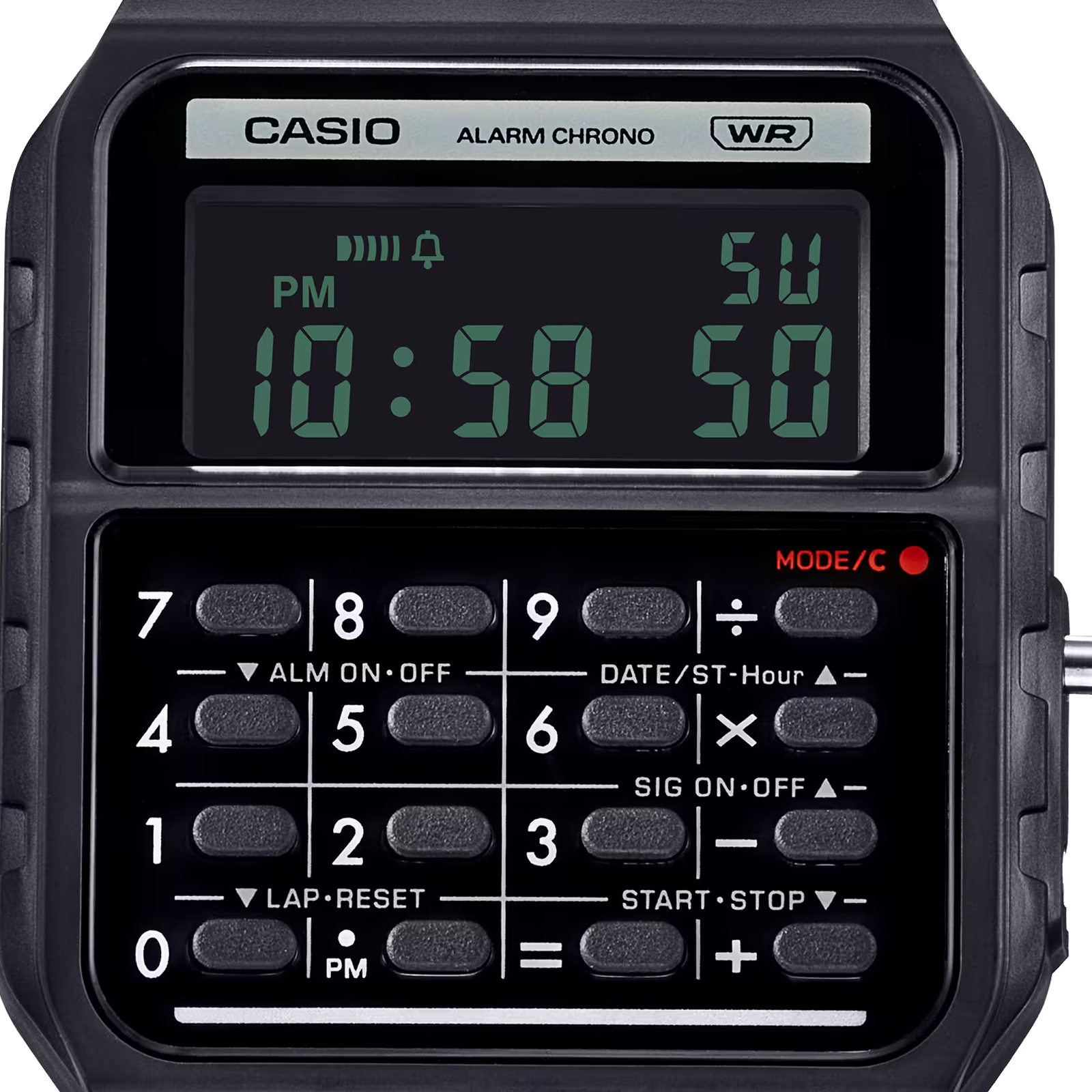 Reloj CASIO CA-53WB-1B Resina Juvenil Negro