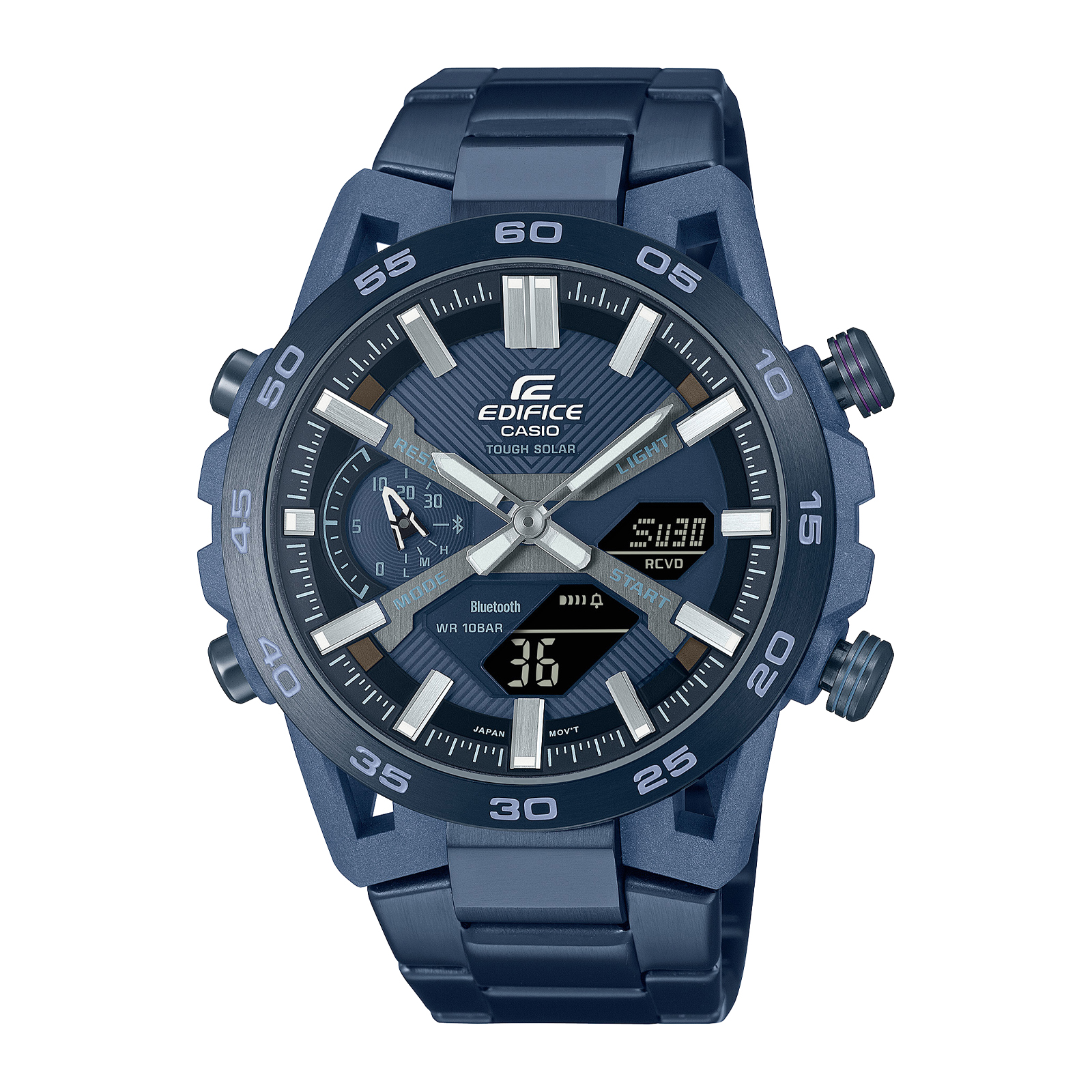 Reloj EDIFICE ECB-2000CB-2A Carbono/Acero Hombre Azul