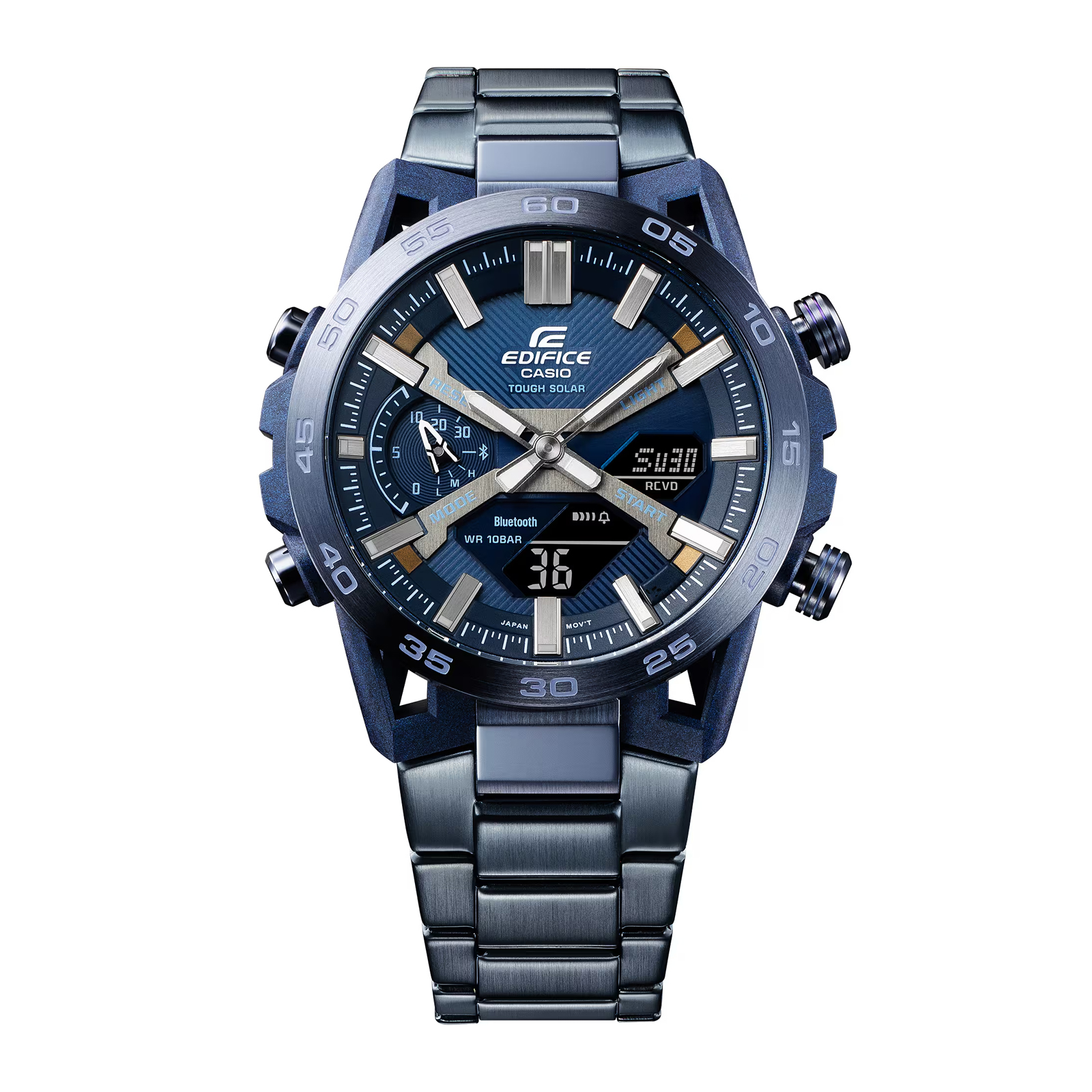 Reloj EDIFICE ECB-2000CB-2A Carbono/Acero Hombre Azul