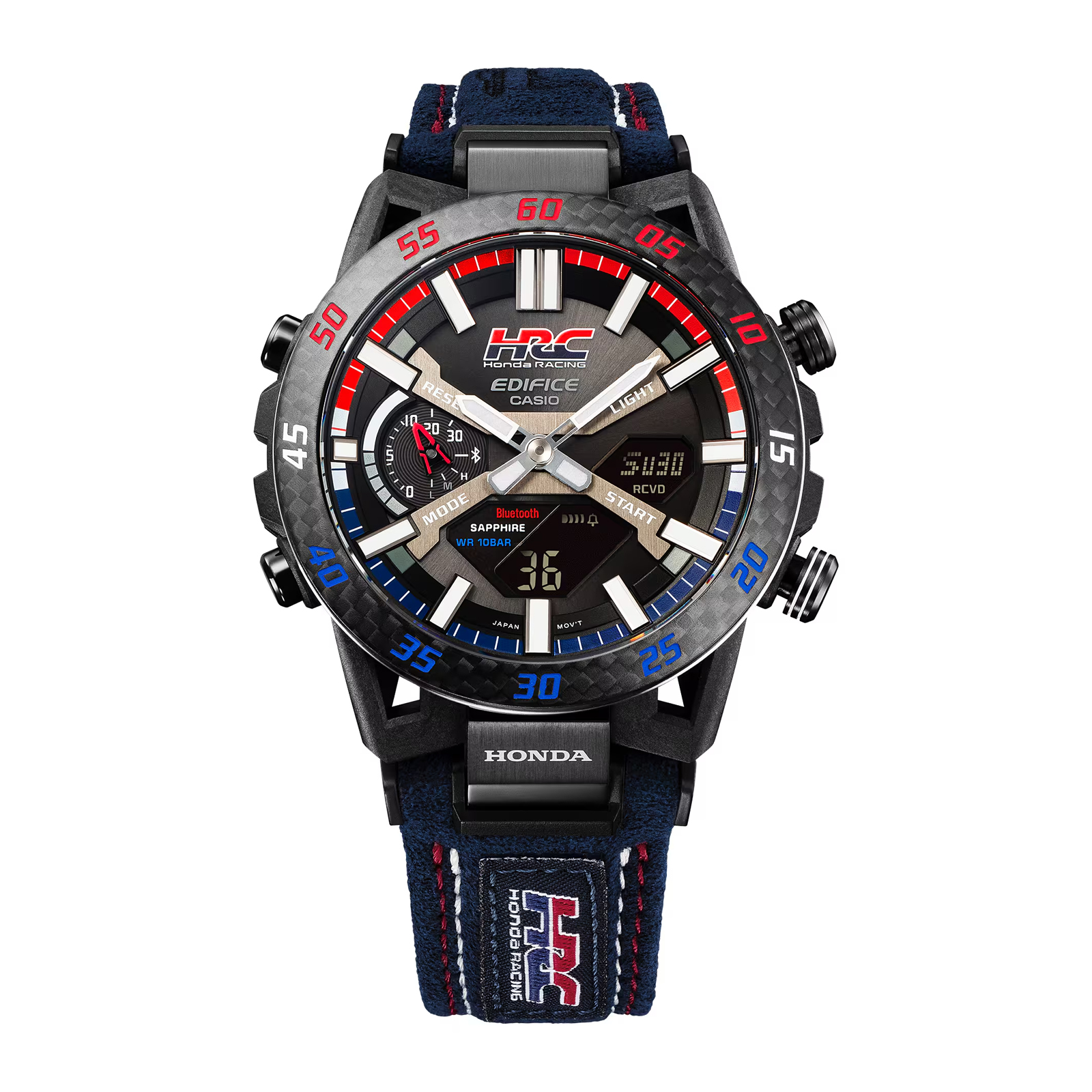 Reloj EDIFICE ECB-2000HR-1A Carbono/Acero Hombre Negro
