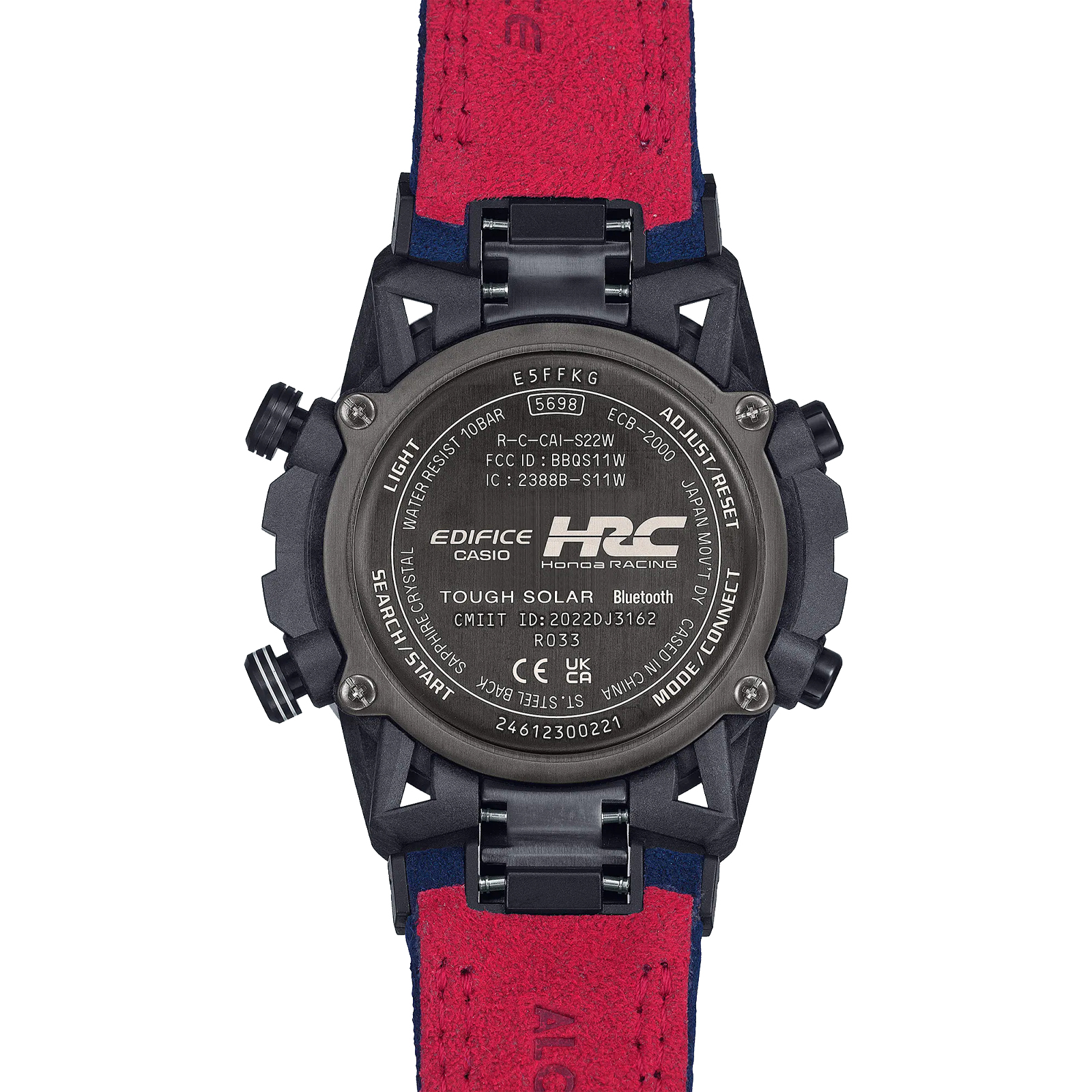 Reloj EDIFICE ECB-2000HR-1A Carbono/Acero Hombre Negro
