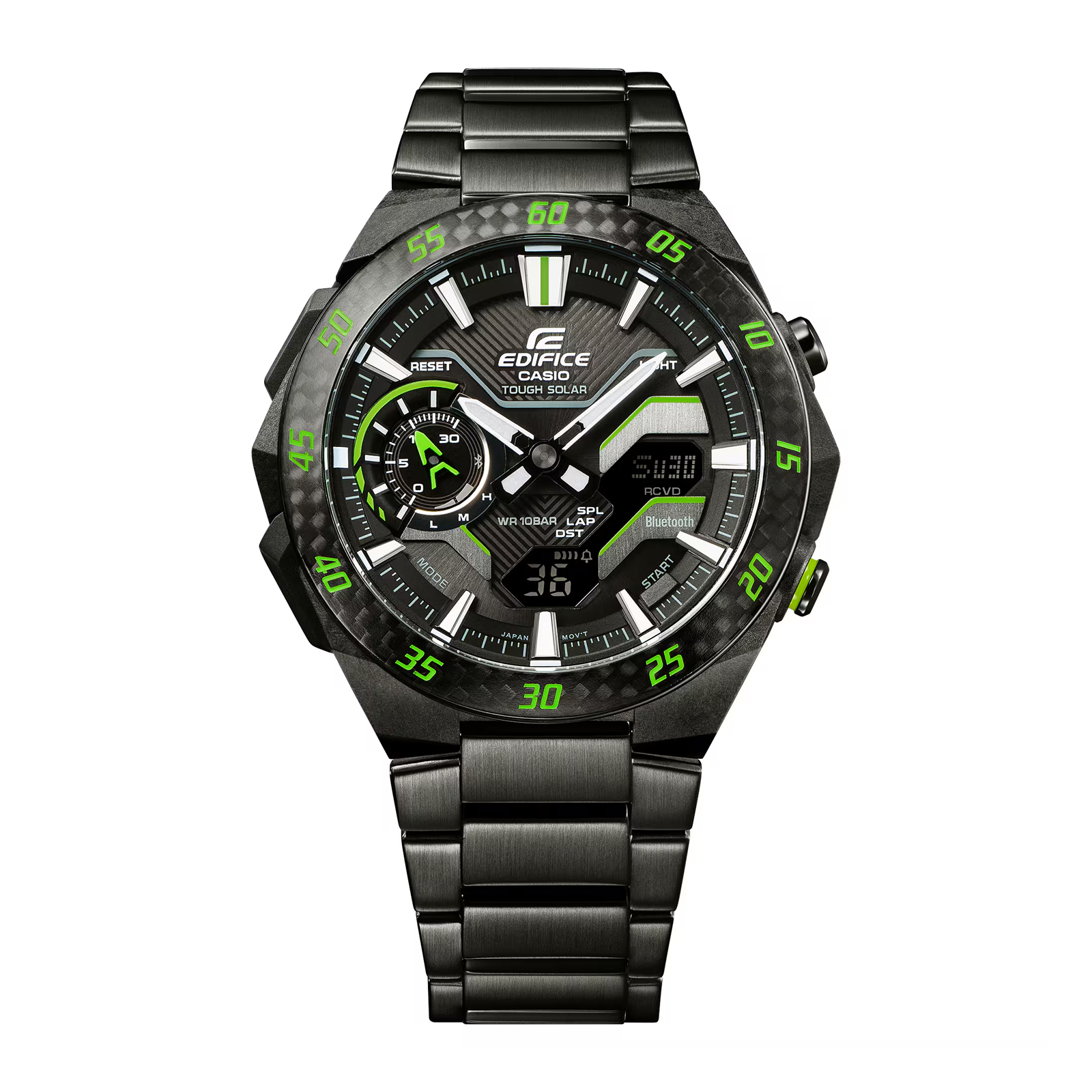 Reloj EDIFICE ECB-2200RC-1A3 Carbono/Acero Hombre Negro