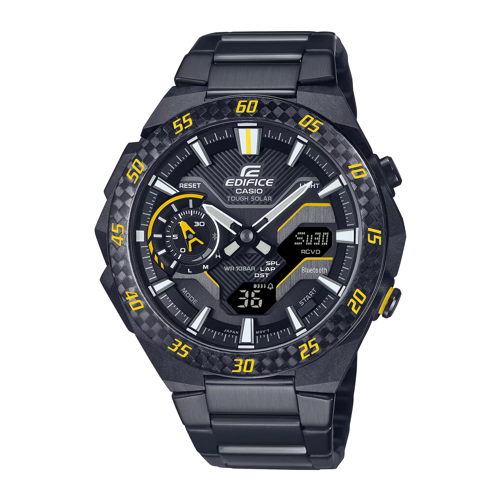 Reloj EDIFICE ECB-2200RC-1A9 Carbono/Acero Hombre Negro