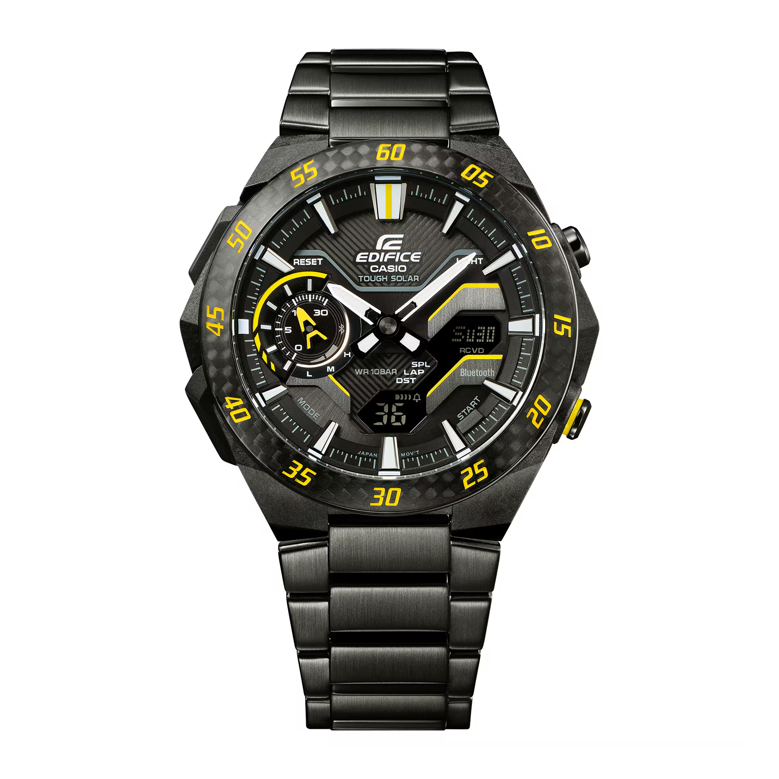 Reloj EDIFICE ECB-2200RC-1A9 Carbono/Acero Hombre Negro