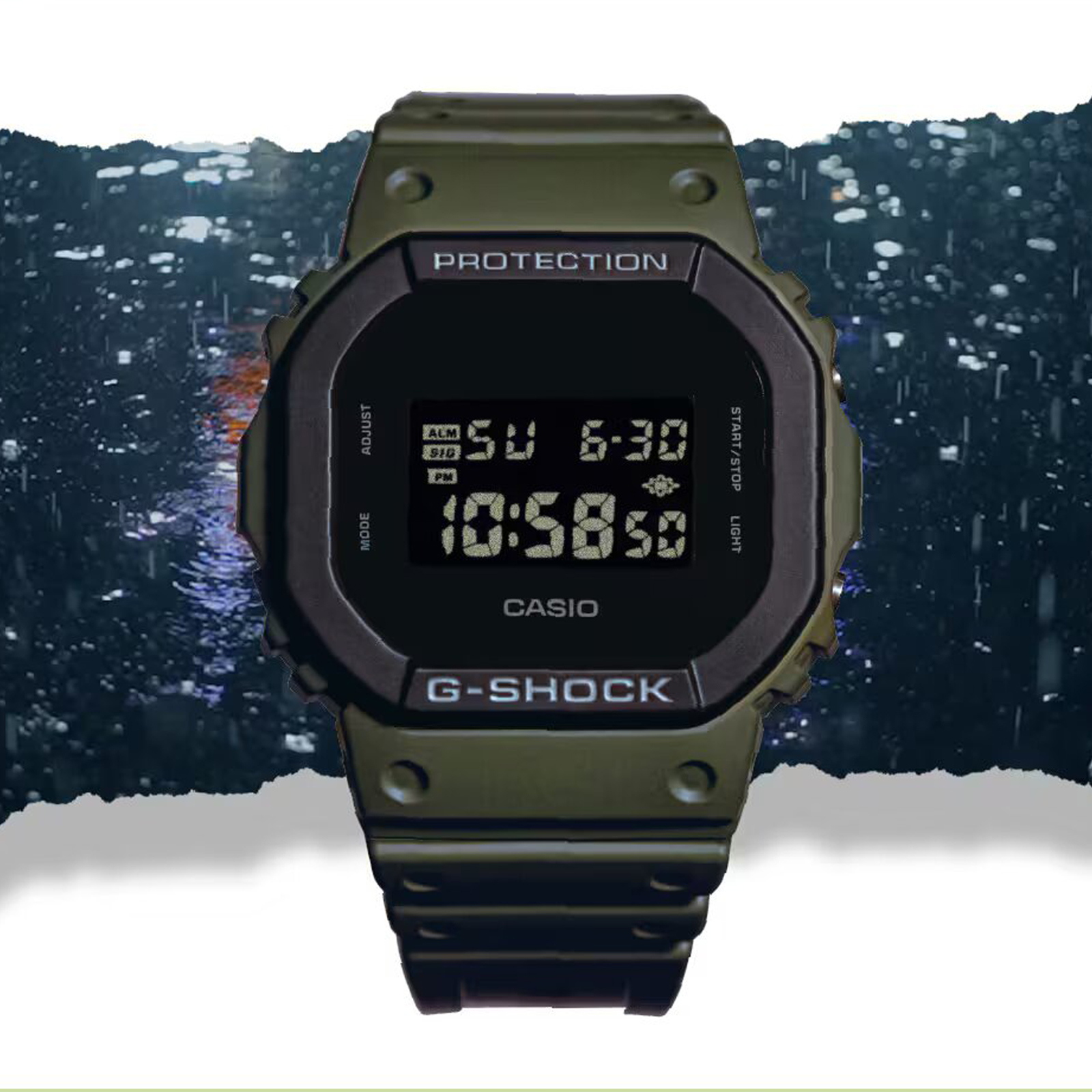 Reloj G-SHOCK DW-5610UU-3D Resina Hombre Verde