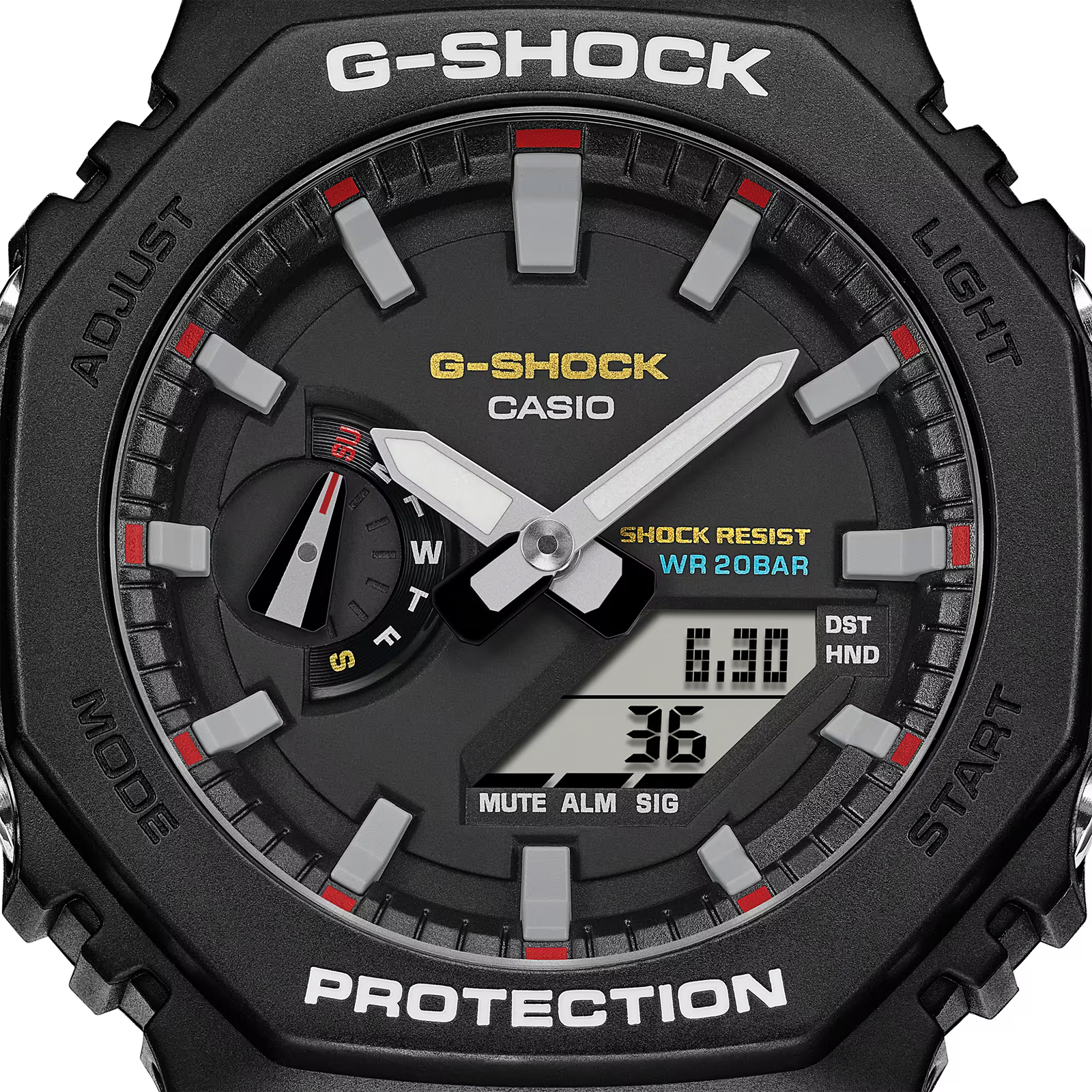 Reloj G-SHOCK GA-2100RL-1A Carbono/Resina Hombre Negro